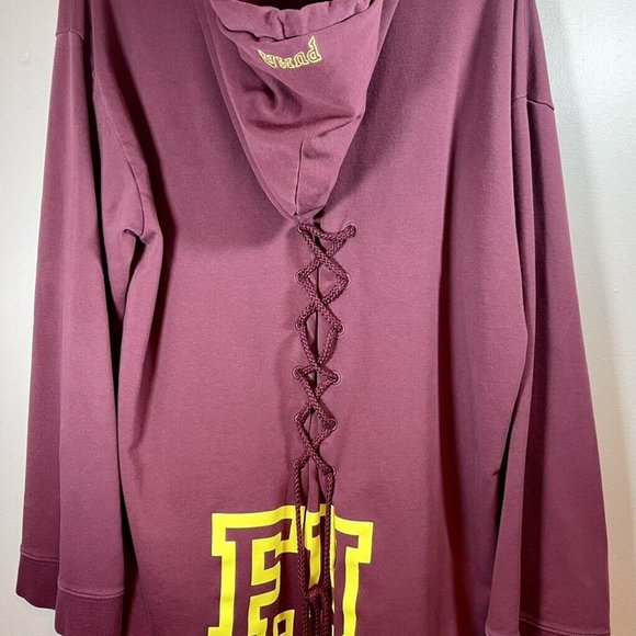 Puma Fenty University By Rihanna Back Lacing Hoodie Womens Pullover Medium - Picture 4 of 8